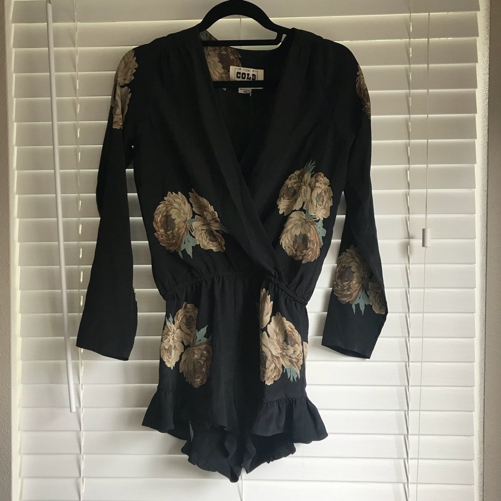 Stone Cold Fox Floral Romper